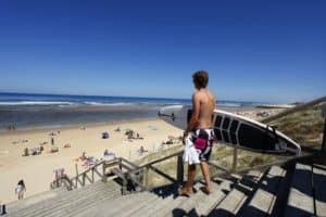 surf plage mimizan