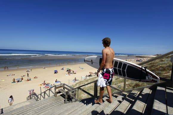 surf plage mimizan