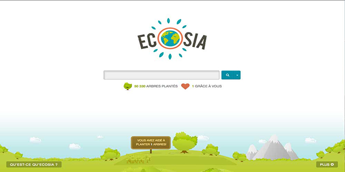 Ecosia : vos recherches servent la reforestation !