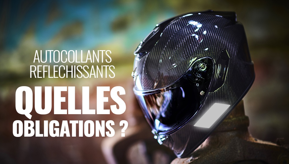 Autocollants rétro réfléchissants pour casque moto, pensez à votre sécurité !