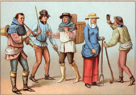 Comment étaient habillés les paysans au Moyen-âge ?